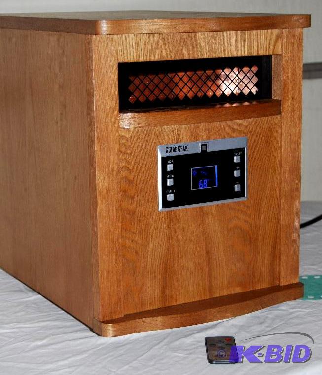 1500W Infrared Heater, all wood cabinet, 6 in...