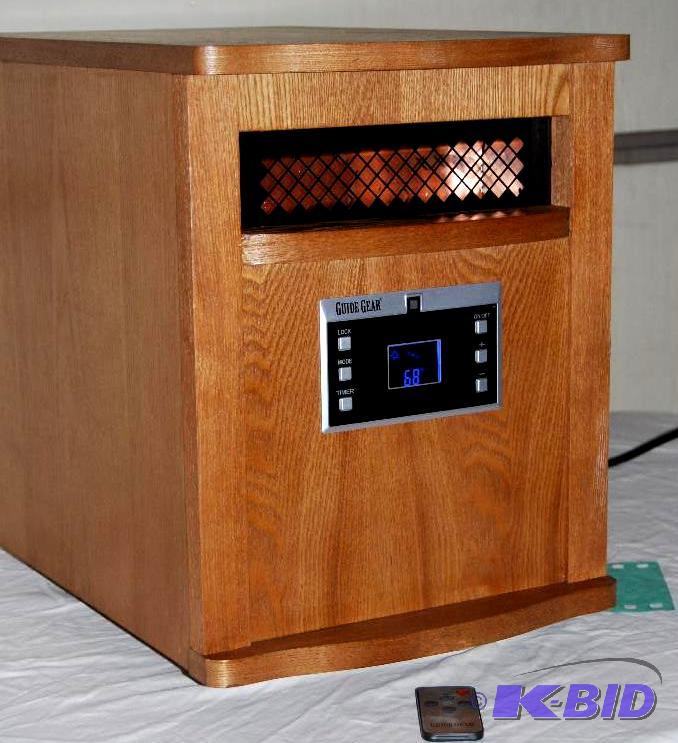 1500W Infrared Heater, all wood cabinet, 6 in...