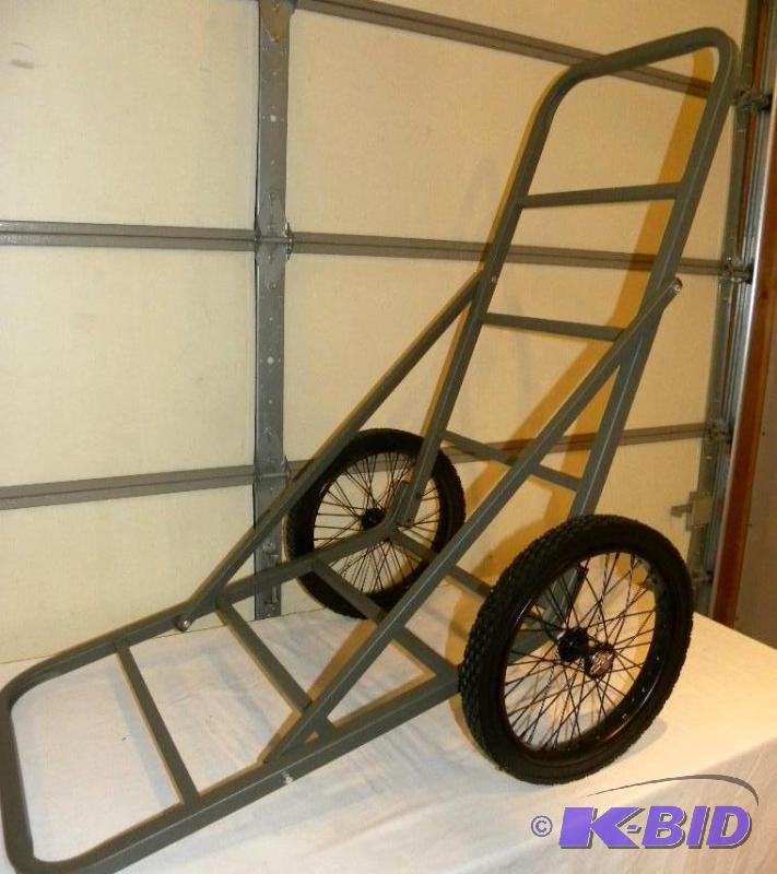 Aluminum Deer Cart, 16&quot solid rubber spo...