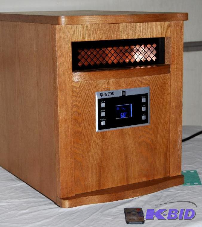 1500W Infrared Heater, all wood cabinet, 6 in...