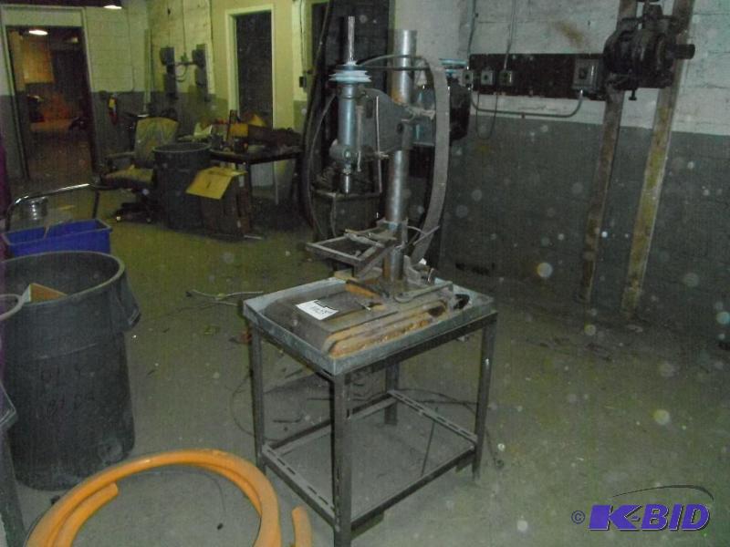 lot 1023 image: Drill Press wMetal Standing Frame & Master Alternating Current Motor