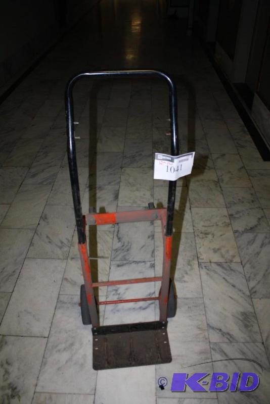lot 1041 image: Flat & Upright Metal Dolly w4 Wheels
