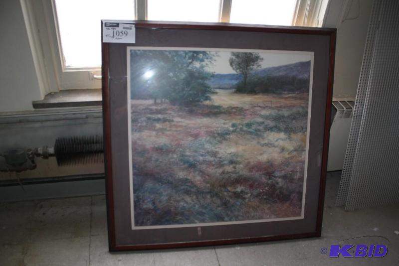 lot 1059 image: Framed Scenic Print