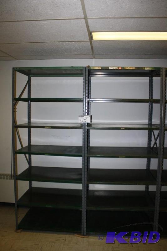 lot 1065 image: Adjustable Metal Shelving Units