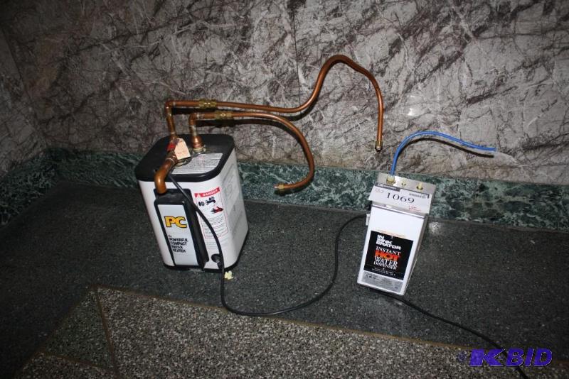 lot 1069 image: Lot of (2) Water Heaters InSinkErator Instant Hot Water Dispenser
