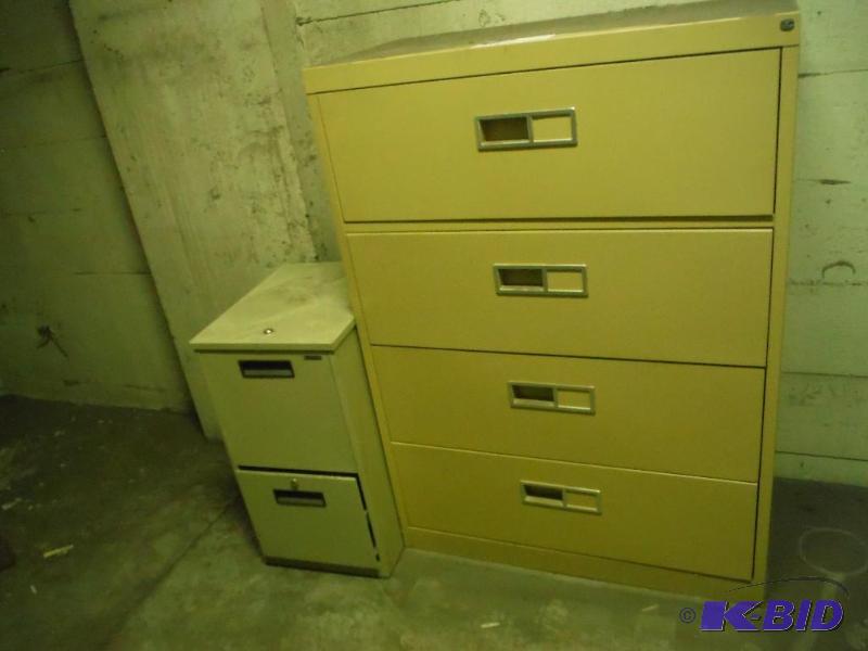 lot 1597 image: Metal Filing Cabinets