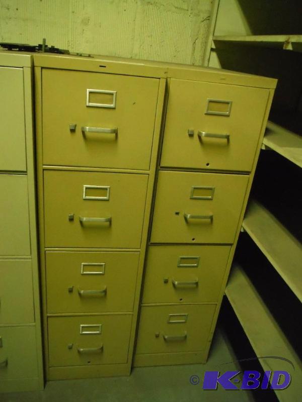 lot 1598 image: Metal Filing Cabinets