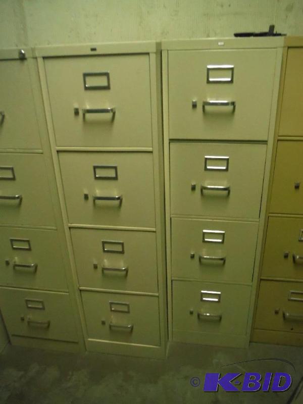 lot 1599 image: Metal Filing Cabinets