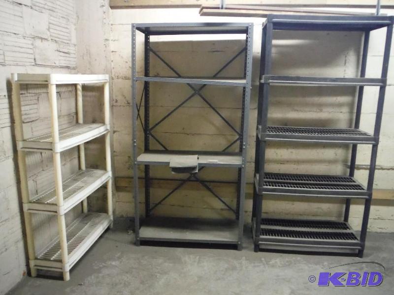 lot 1604 image: Metal Shelving Units