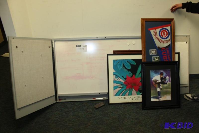 lot 1610 image: Fold-Out White Board w3 Panels Framed Prints