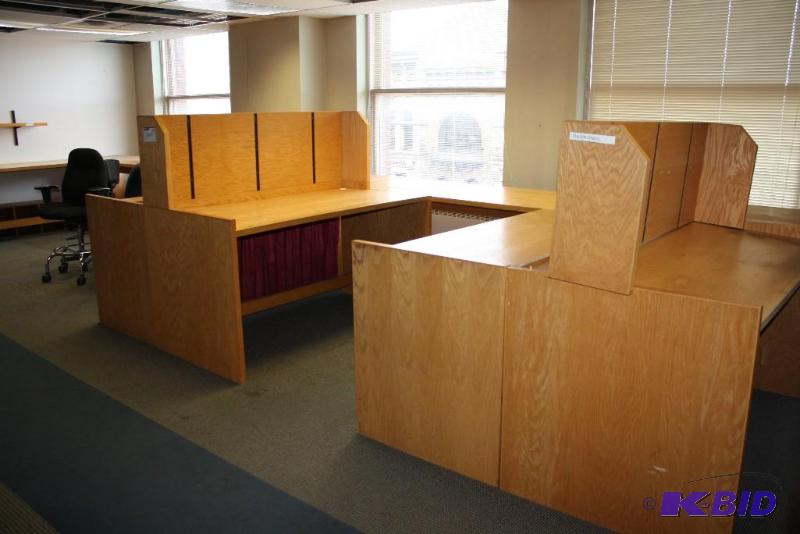lot 1663 image: Drafting Tables Wooden Work tables