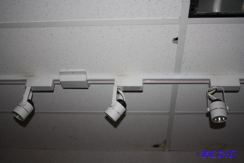 lot 1765 image: Lighting Lot Including Recessed Lighting, Track Lighting, & Track Lighting Fixtures.