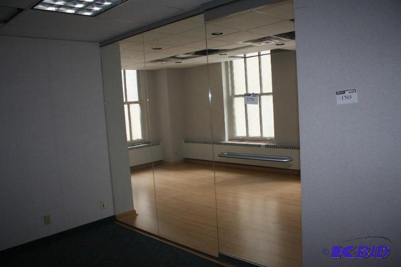 lot 1770 image: Glass Door Unit Including 2 Window Panes & Glass Door