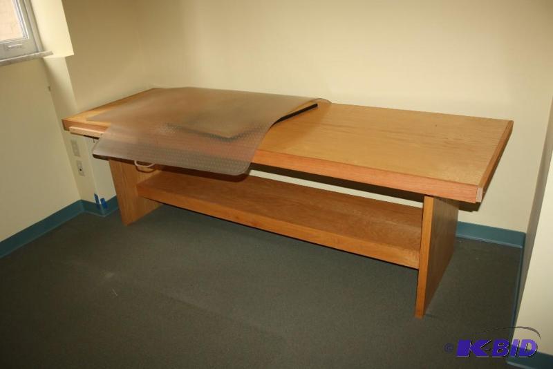 lot 1791 image: Drafting Tables Wooden Work tables