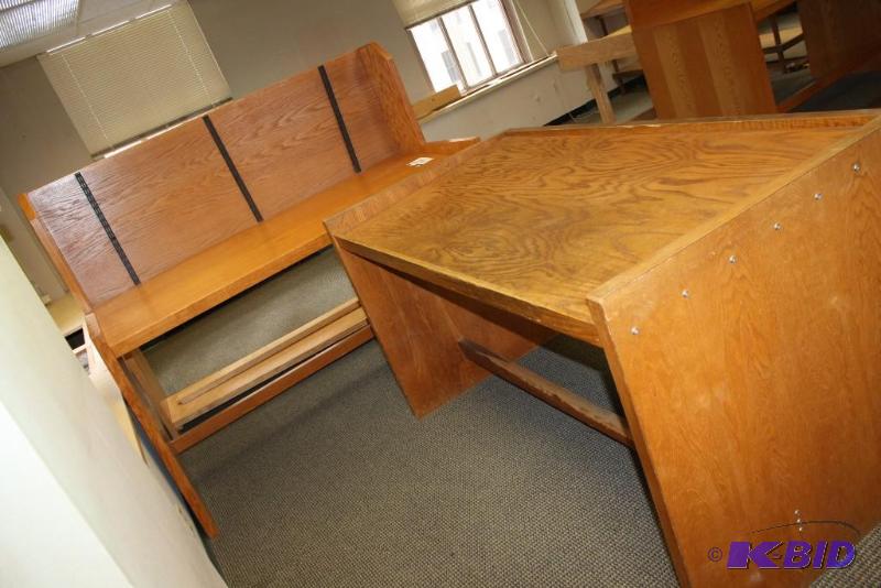 lot 1802 image: Drafting Tables Wooden Work tables