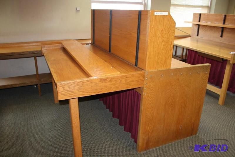 lot 1804 image: Drafting Tables Wooden Work tables