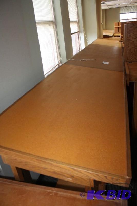 lot 1805 image: Drafting Tables Wooden Work tables