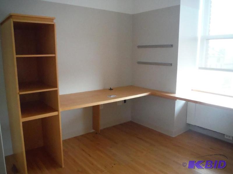 lot 1832 image: Contents of Room Custom Shelf & Custom Elbow Desk