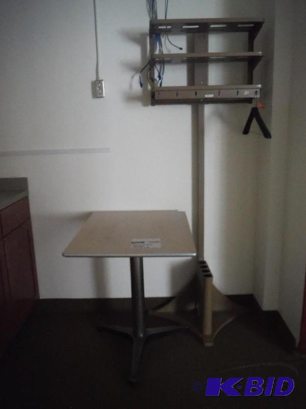 lot 1945 image: Office Table & Server Tower wAdjustable Stand & Height