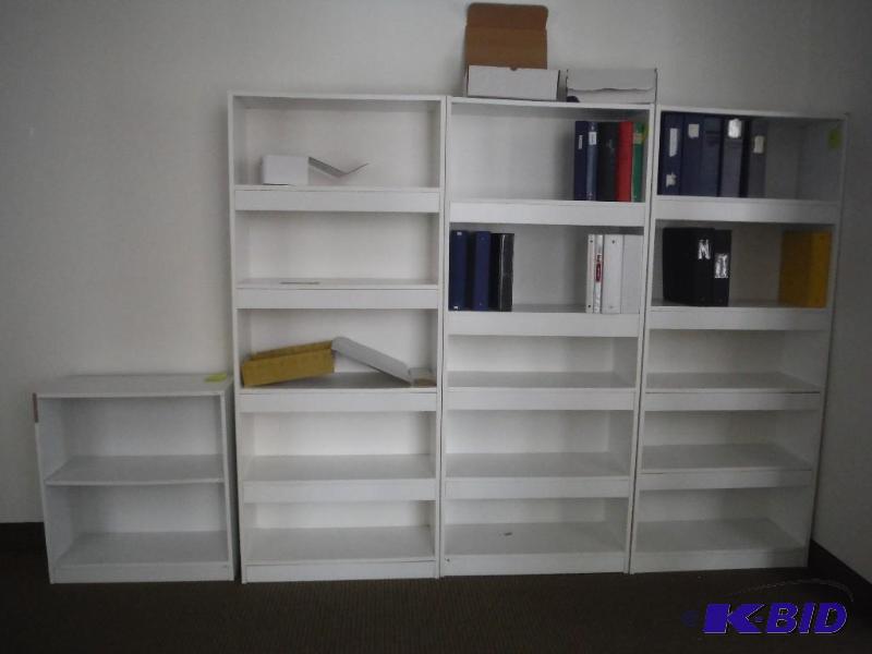 lot 1946 image: White Bookcases