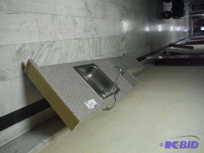 lot 1955 image: Countertop wStainless Steel Sink