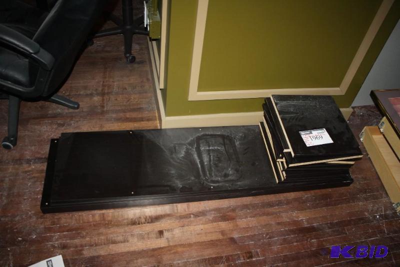 lot 1969 image: Wooden Boards Black Finish
