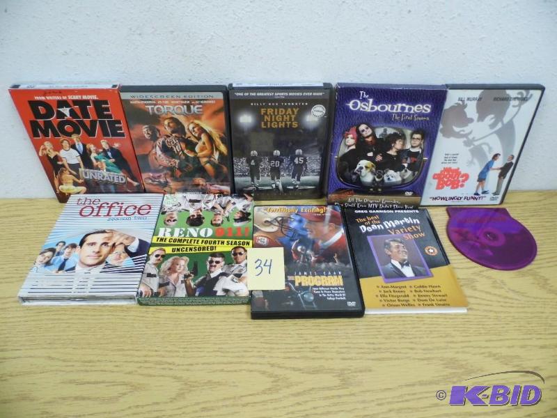 10 Used DVDs