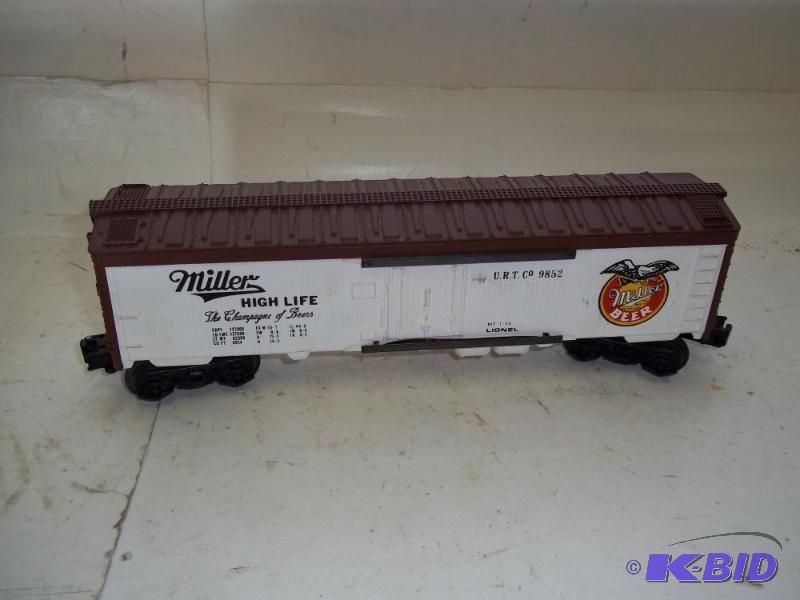 lot 27 image: Miller High Life box car O Guage  ...