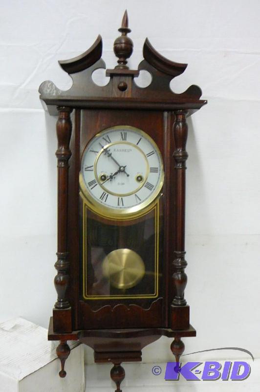lot 57 image: Kassel TM 31DA&nbsphanging wall clock with c...