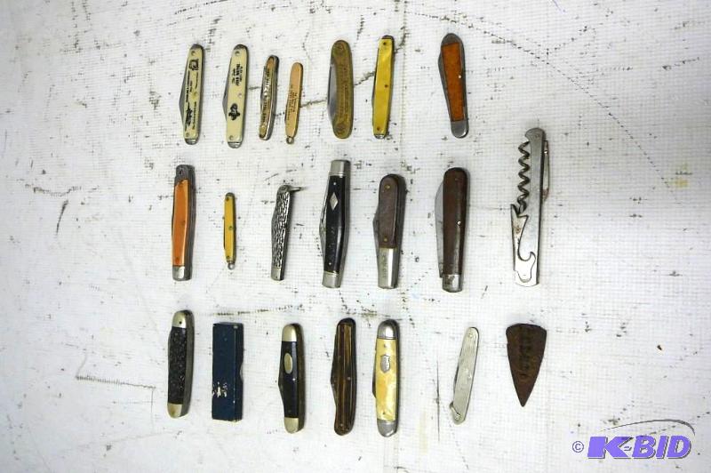 lot 74 image: lot of pocket knives 20 count ...