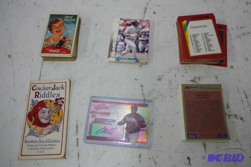 lot 81 image: Lot of Coke cardsBaseball cards  Girl cards...