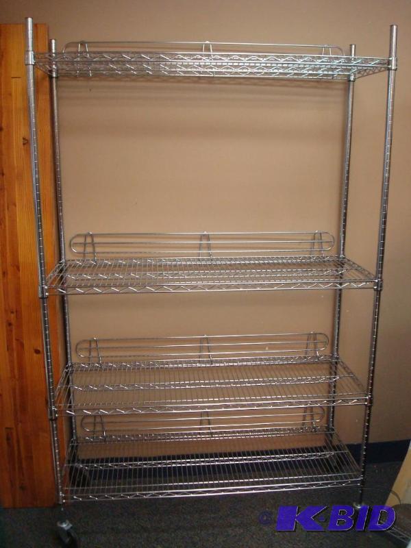 Stainless Steel NSF Shelf On Caster Wheels Go...