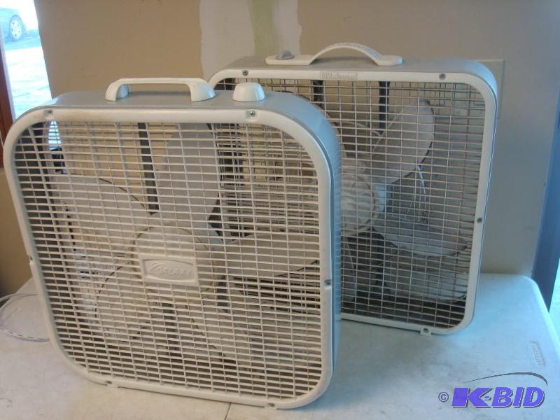 Two Box Fans, Dusty...