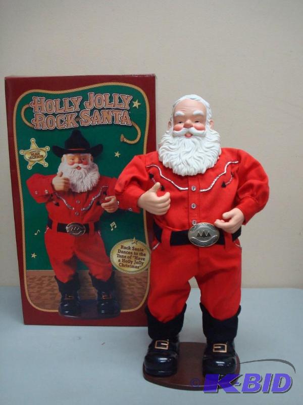 Holly Jolly Rock Santa, No Hat And Untested...