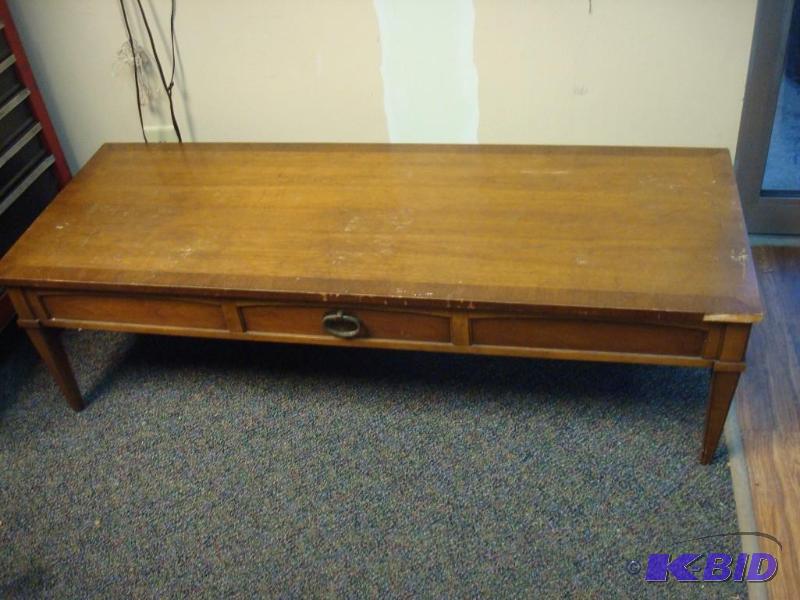 Vintage Wood Coffee Table Has Wear...