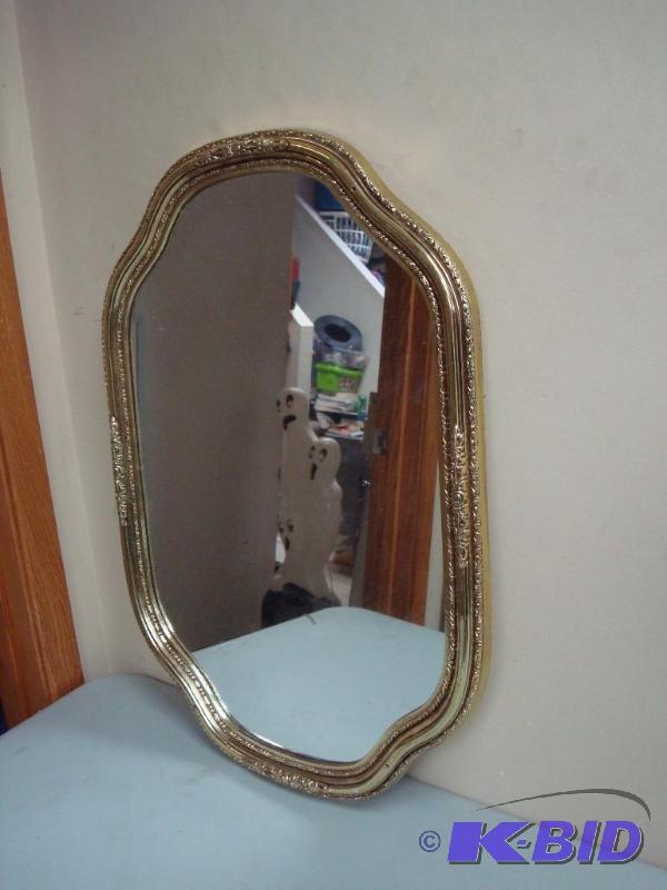 Gold Oval Style Wall Mirror...