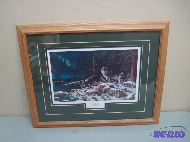 Framed Wolf Picture...