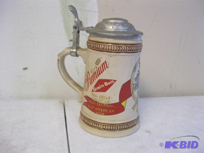 Premium Grain Belt Beer Stein Some Wear...