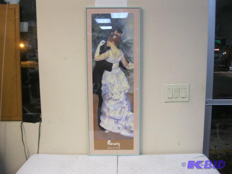 Framed Long Renoir Picture...