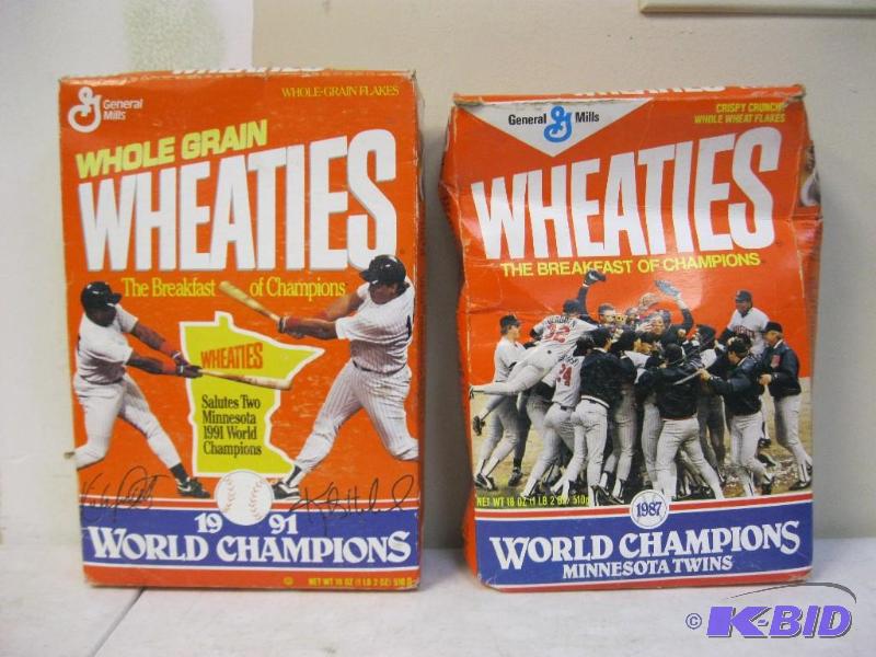 Twins World Series&nbspWheaties&nbspBoxes F...