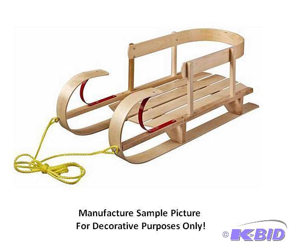 lot 106 image: Flexible Flyer Wooden KinderSleigh -&nbspFor...
