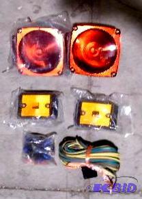 lot 118 image: Trailer Light and Wiring Set - Comes with two...