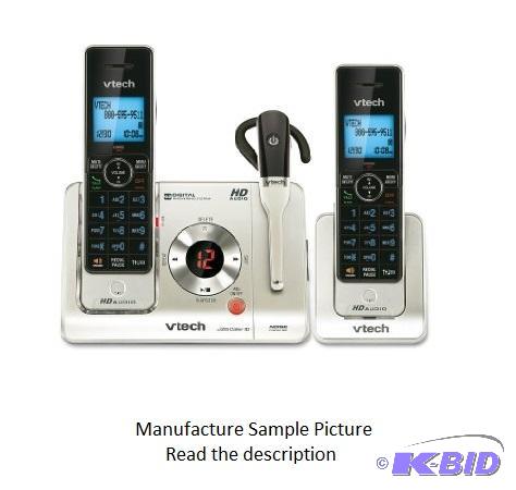lot 12 image: Vtech Phone Set - Model LS6475-3 - Two cordle...