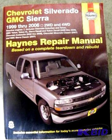 lot 121 image: Hanes Repair Manual for Chevrolet Silverado o...