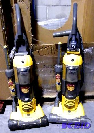 lot 123 image: Two Eureka Bagless Vacuums - One was used for...