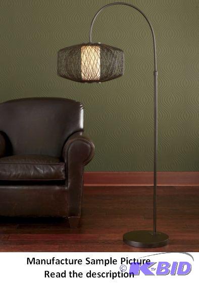 lot 143 image: Bamboo Floor Lamp -&nbspBring elegant warmth...