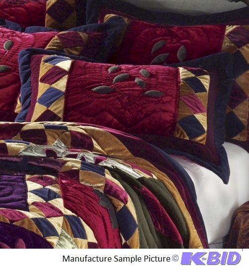lot 161 image: Velvet Dreams Decorative Pillow Sham - Retail...