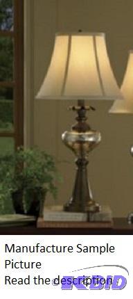 lot 169 image: Bohemia Glass Lamp -&nbspShimmering iridesce...