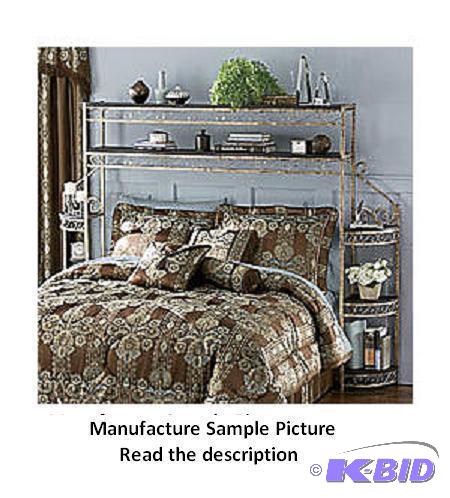 lot 181 image: Scrolled Headboard with Shelves - Full Size -...