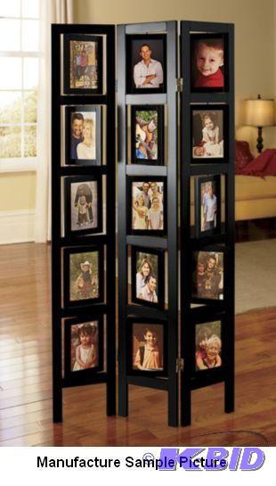 lot 216 image: Two Sided Photo Frame Screen - Shows off thir...